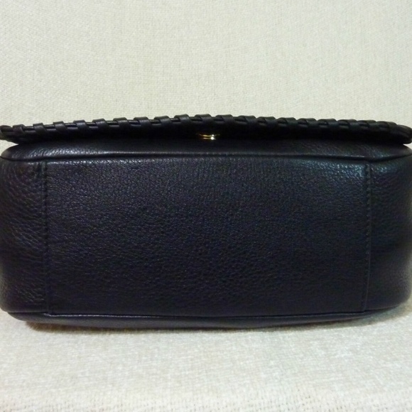 Tory Burch Marion Classic Black Leather Small Flap Shoulder Bag/Crossbody Bag - Picture 10 of 13